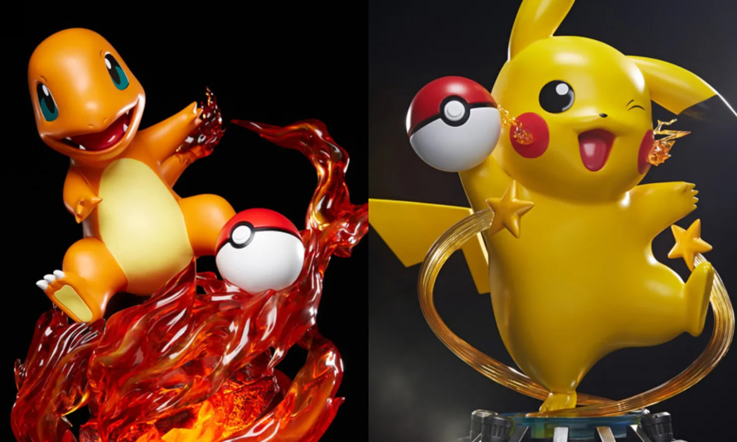 Incredible Pokémon Pikachu And Charmander "Life-Sized" Statues Revealed