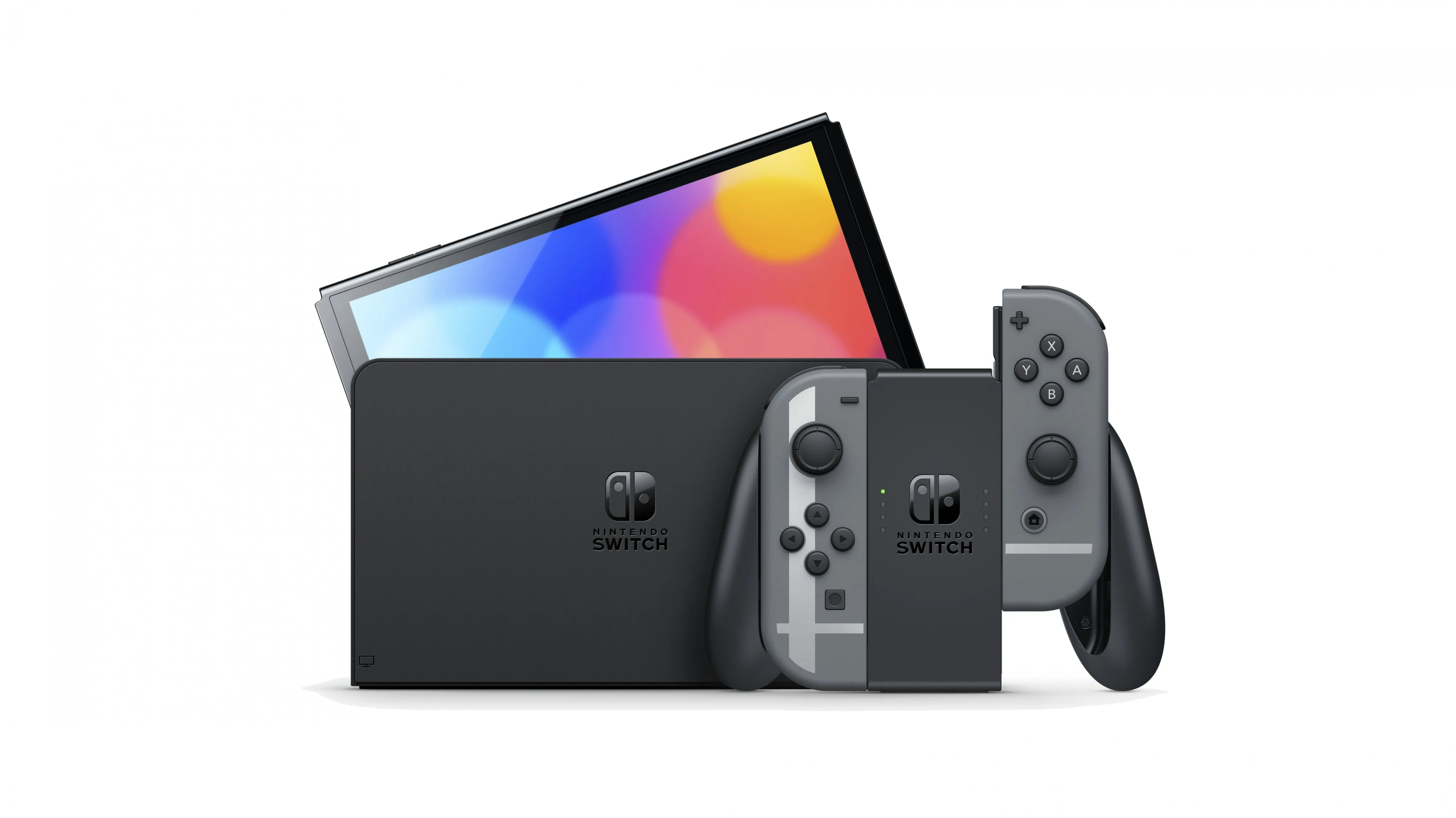 Nintendo Switch Joy Con Super Mario Party Smash Bros. Ultimate Bundle Oled