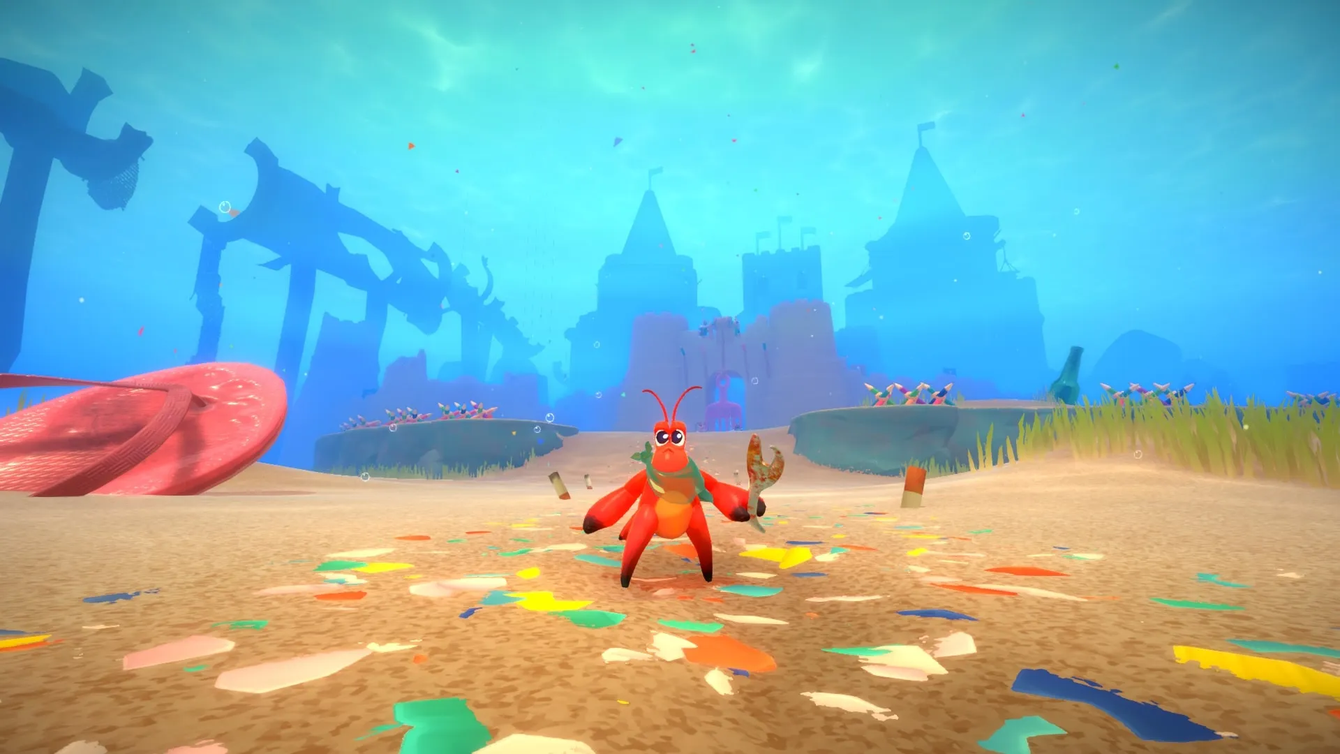 another crab's treasure review game informer 7 10 aggro crab soulslike cartoon