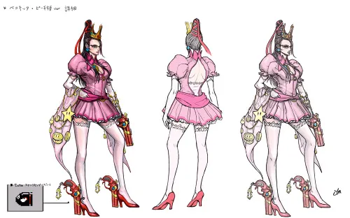 Platinum Games Shares Its Bayonetta Nintendo Costumes Concept Art