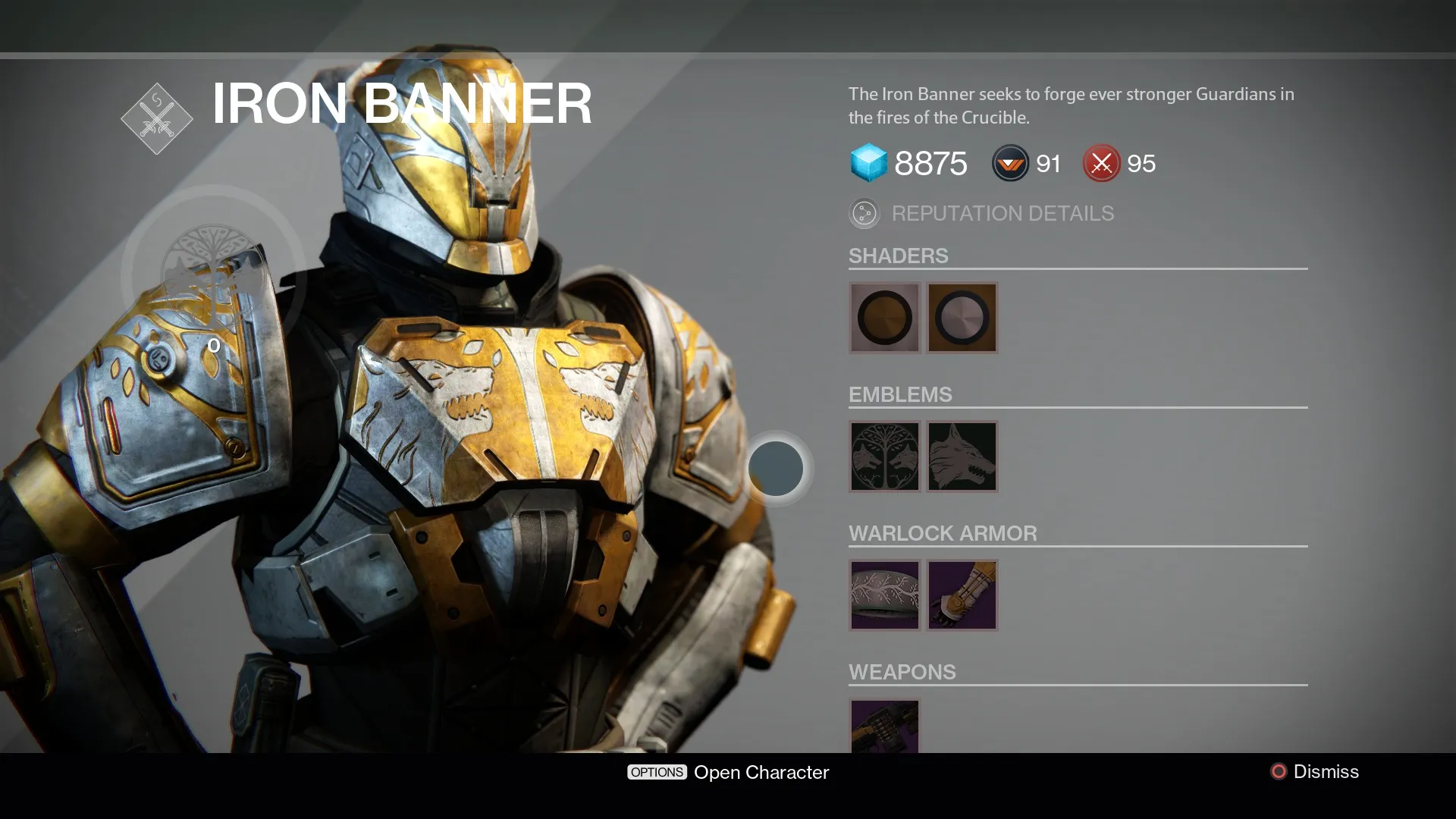 Here Are The Rewards You Can Earn In Destiny's Iron Banner Event